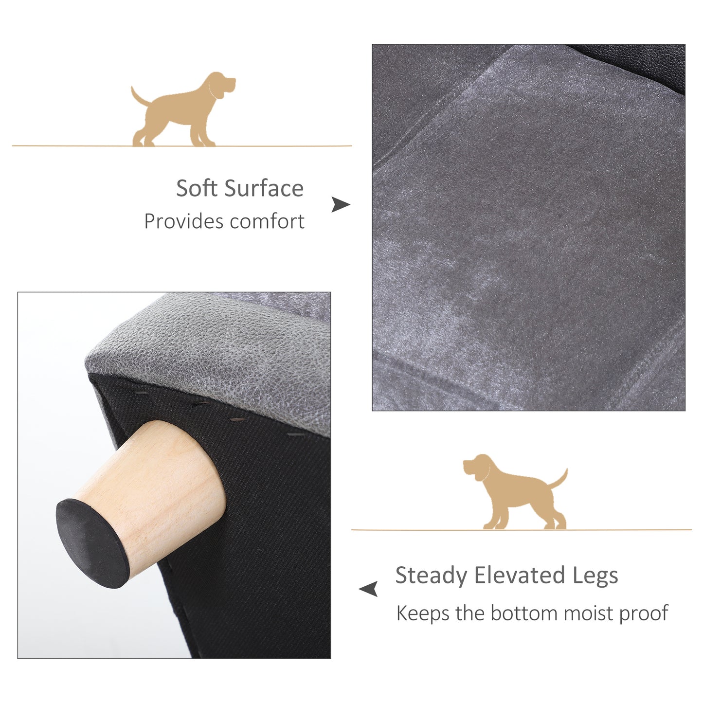 Elevated Dog Sofa Bed for Small Dogs