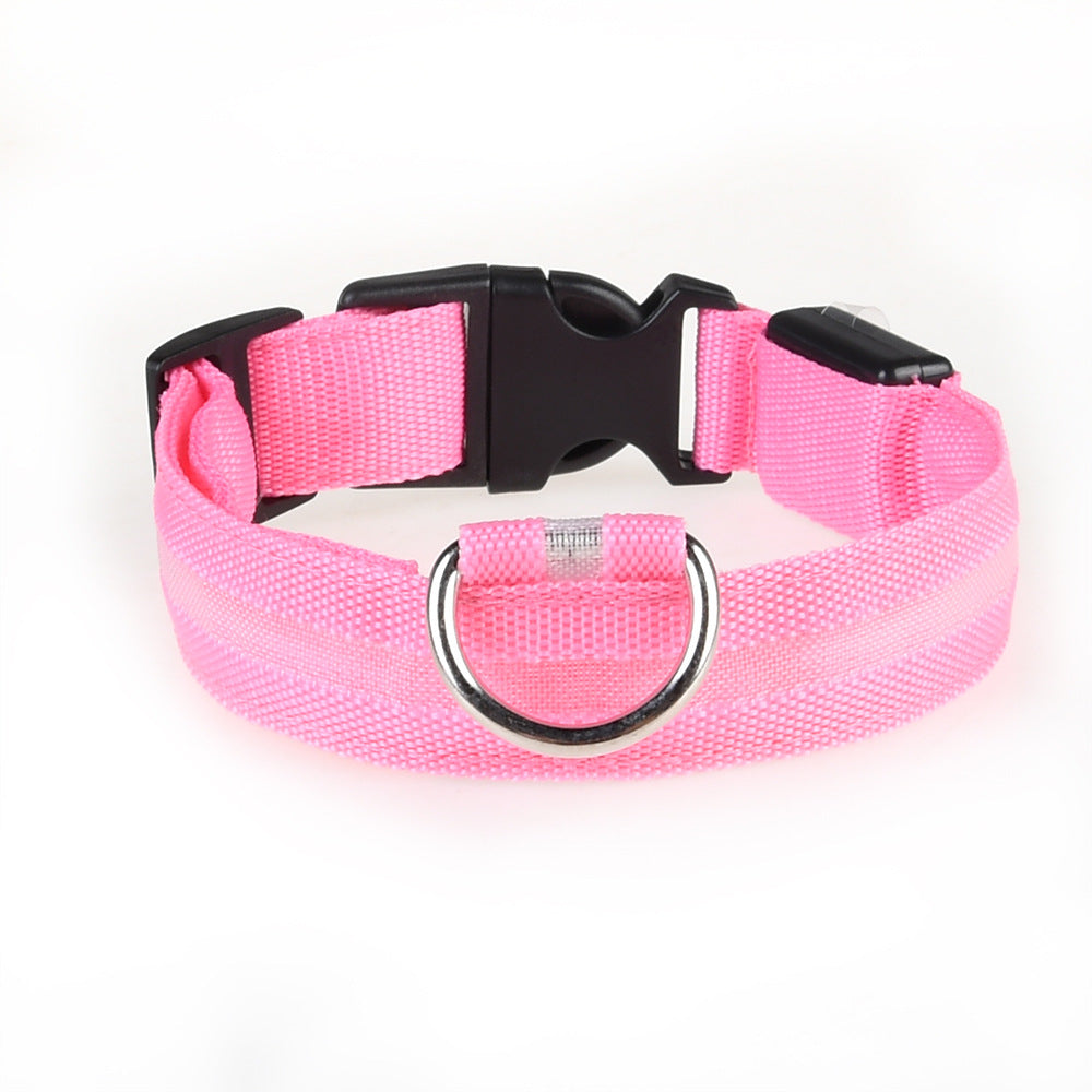 Adjustable Luminous Dog Collar for Night Safety