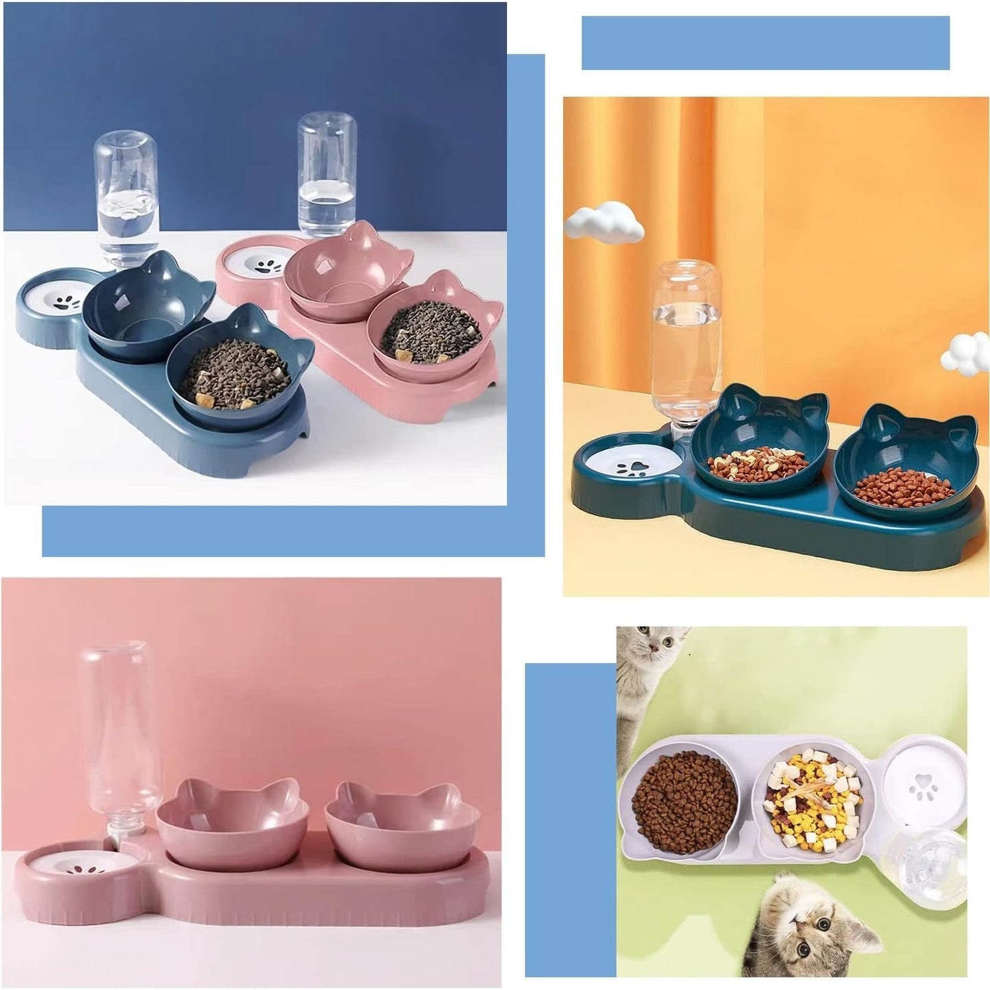 Cat Pet Bowl Set