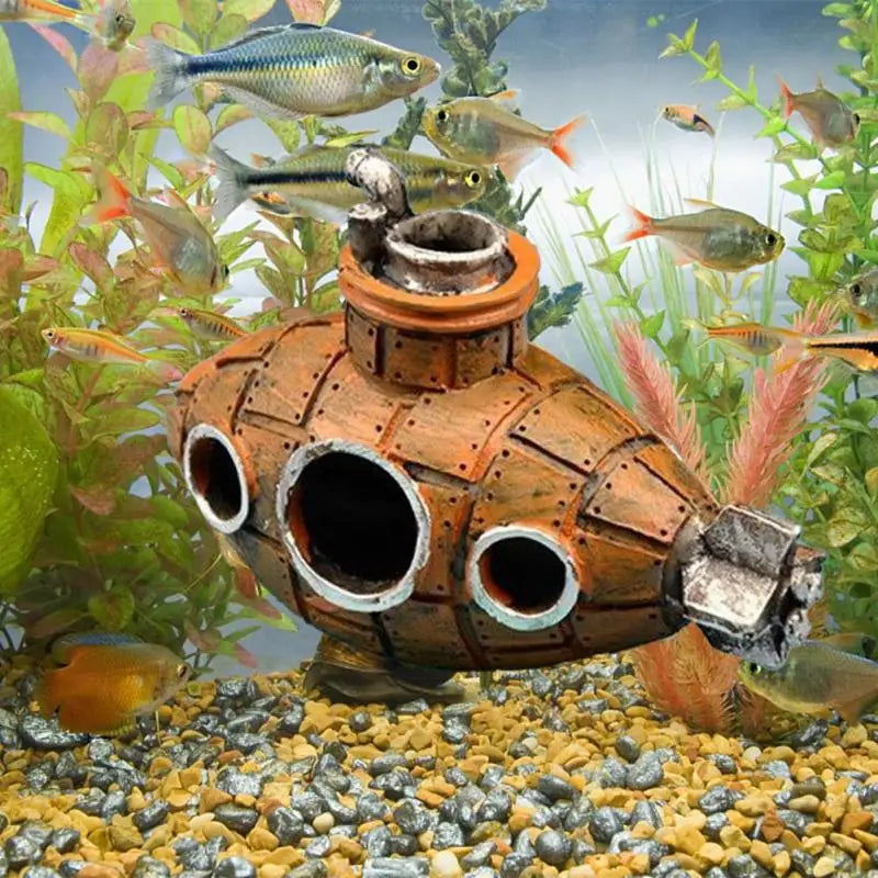 Resin Submarine Ornament – Aquarium Fish Tank Decoration