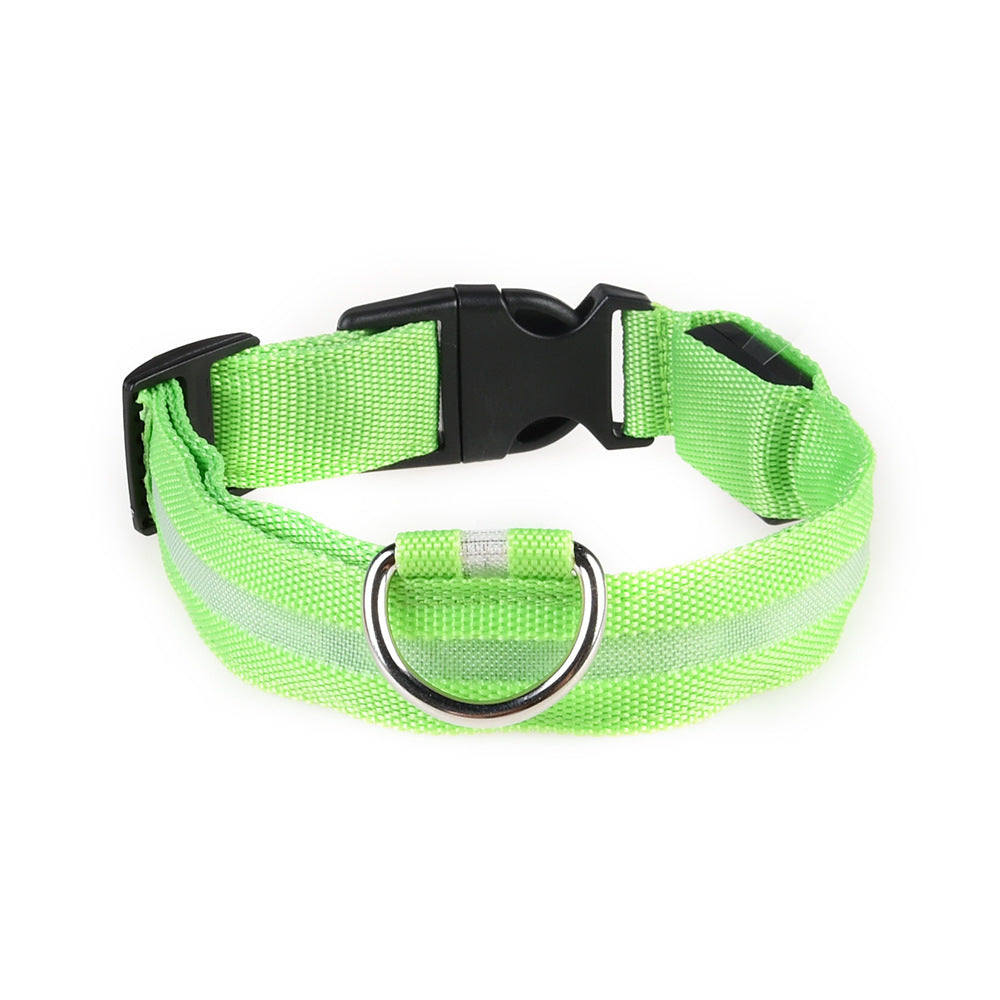 Adjustable Luminous Dog Collar for Night Safety