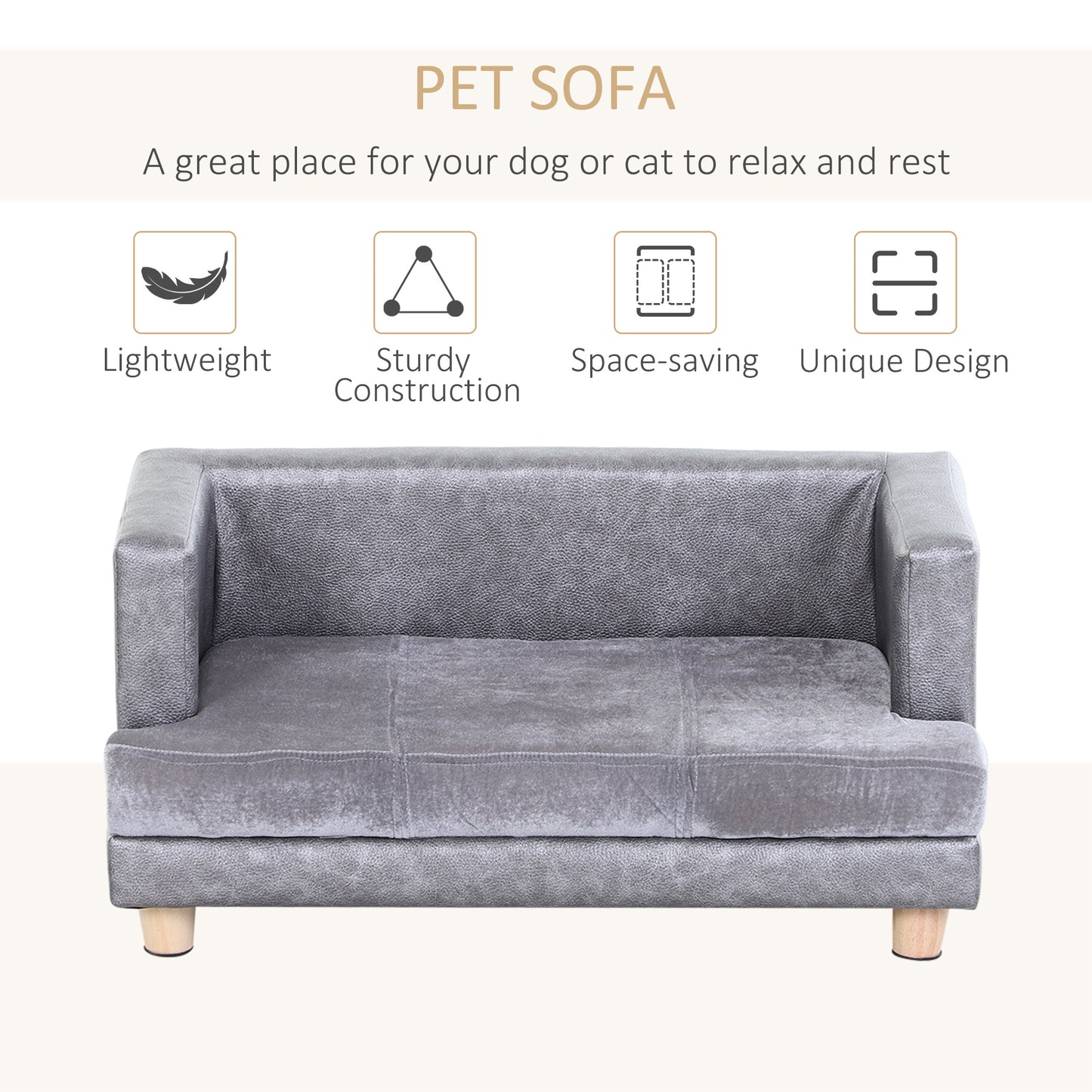 Elevated Dog Sofa Bed for Small Dogs